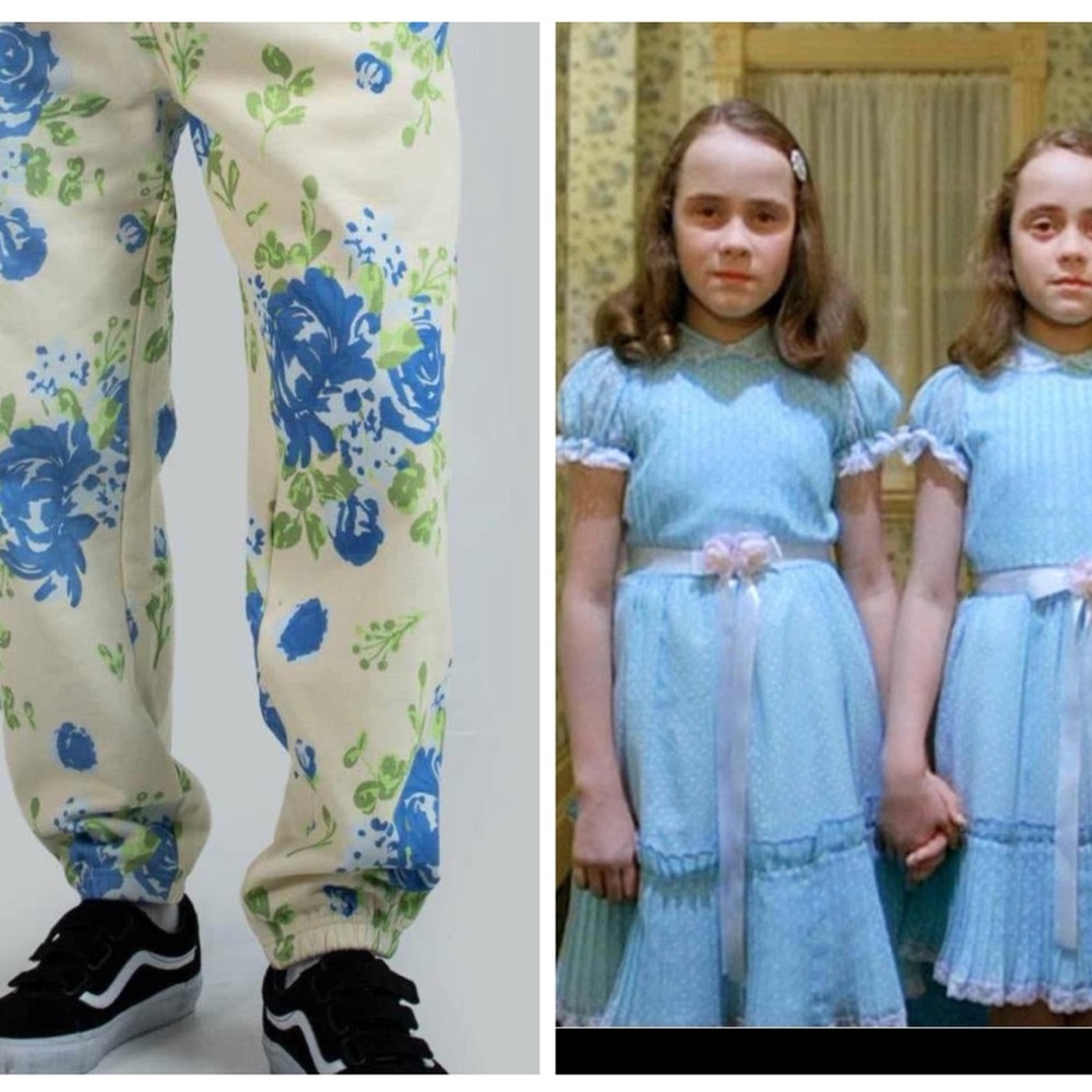 Unisex Dumbgood The Shining Twins Floral Wallpaper Novelty Sweatpants Joggers